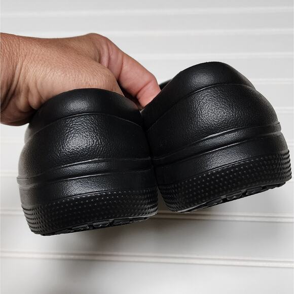 Crocs Unisex Adult On The Clock Work Slip On Clogs Size 9 Men\'s/11 Women\'s Black main image 6